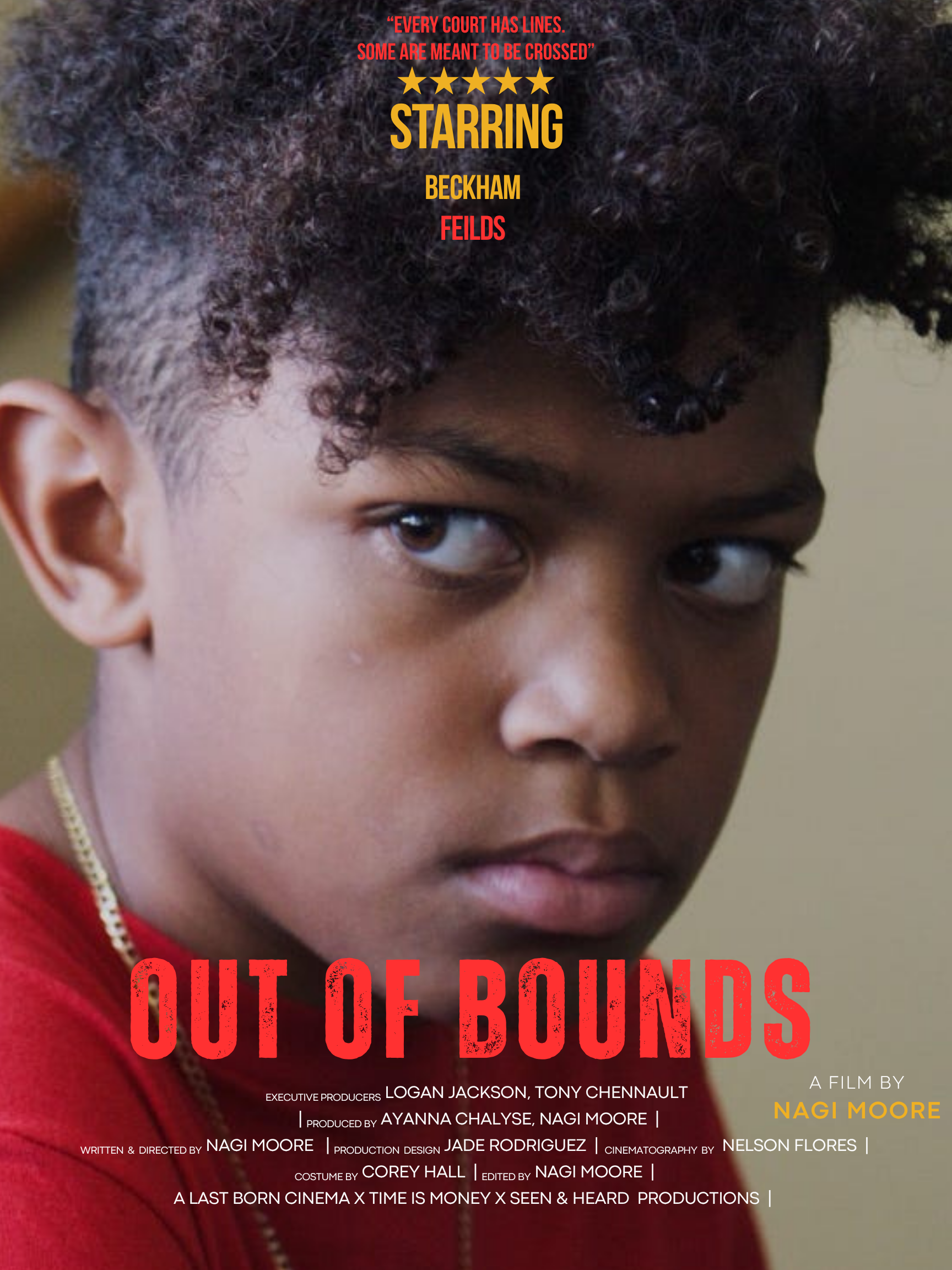 Out of Bounds — official film poster, a film by Nagi Moore